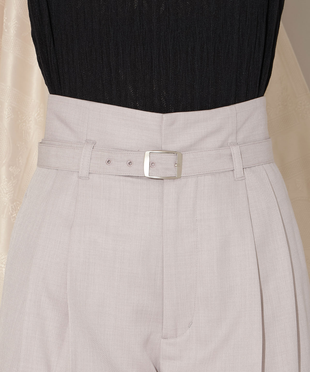 WILLSELECTION「ベルト付きタックワイドパンツ」|その他|