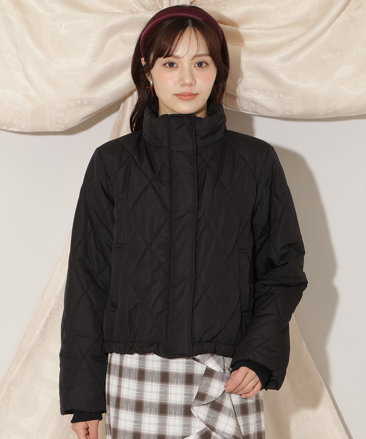 WILLSELECTION「ダイヤキルティングリボン中綿ブルゾン」|ブルゾン・スタジャン|