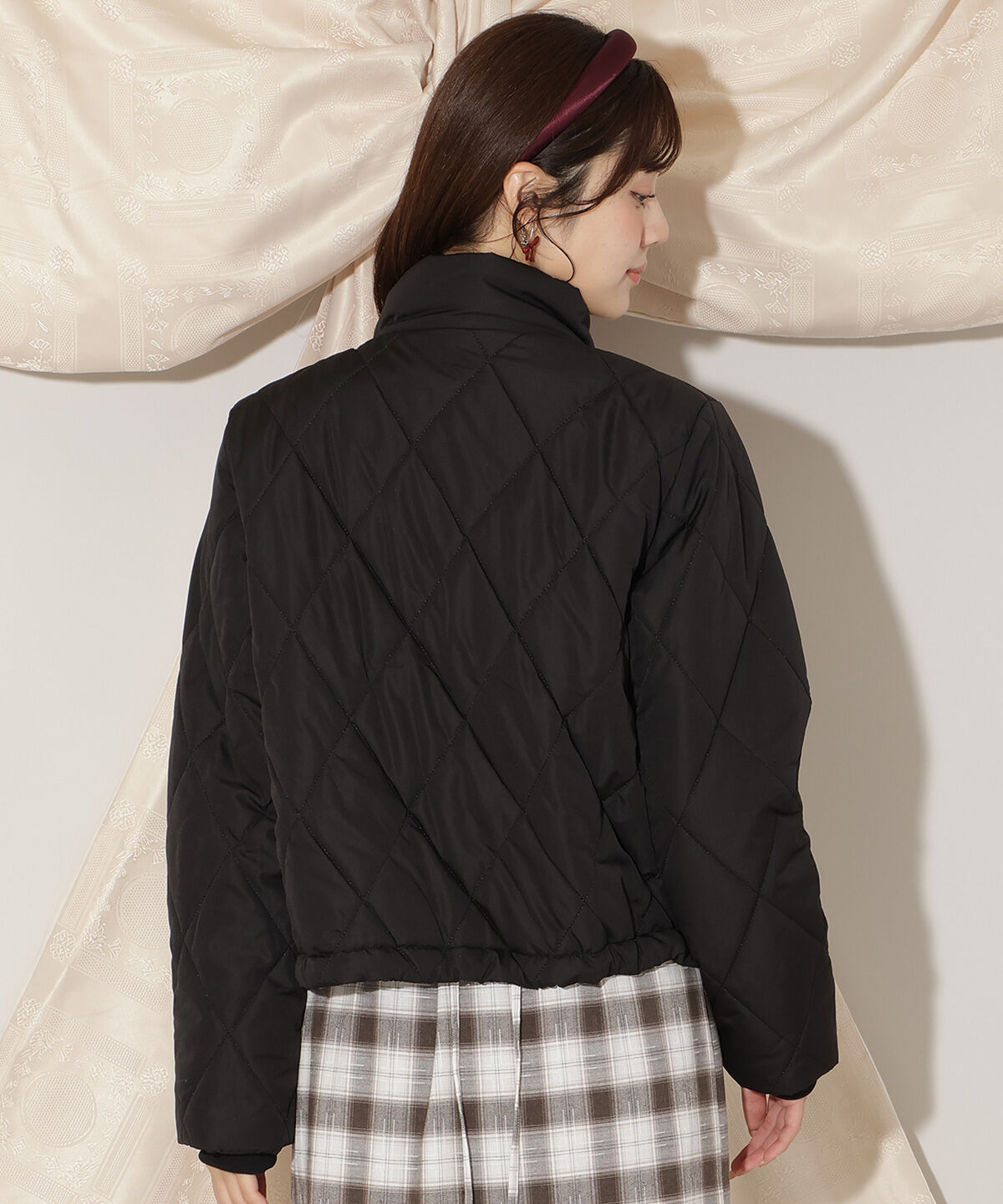 WILLSELECTION「ダイヤキルティングリボン中綿ブルゾン」|ブルゾン・スタジャン|