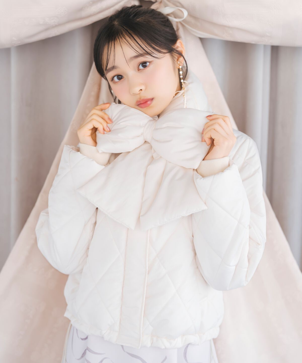 WILLSELECTION「ダイヤキルティングリボン中綿ブルゾン」|ブルゾン・スタジャン|