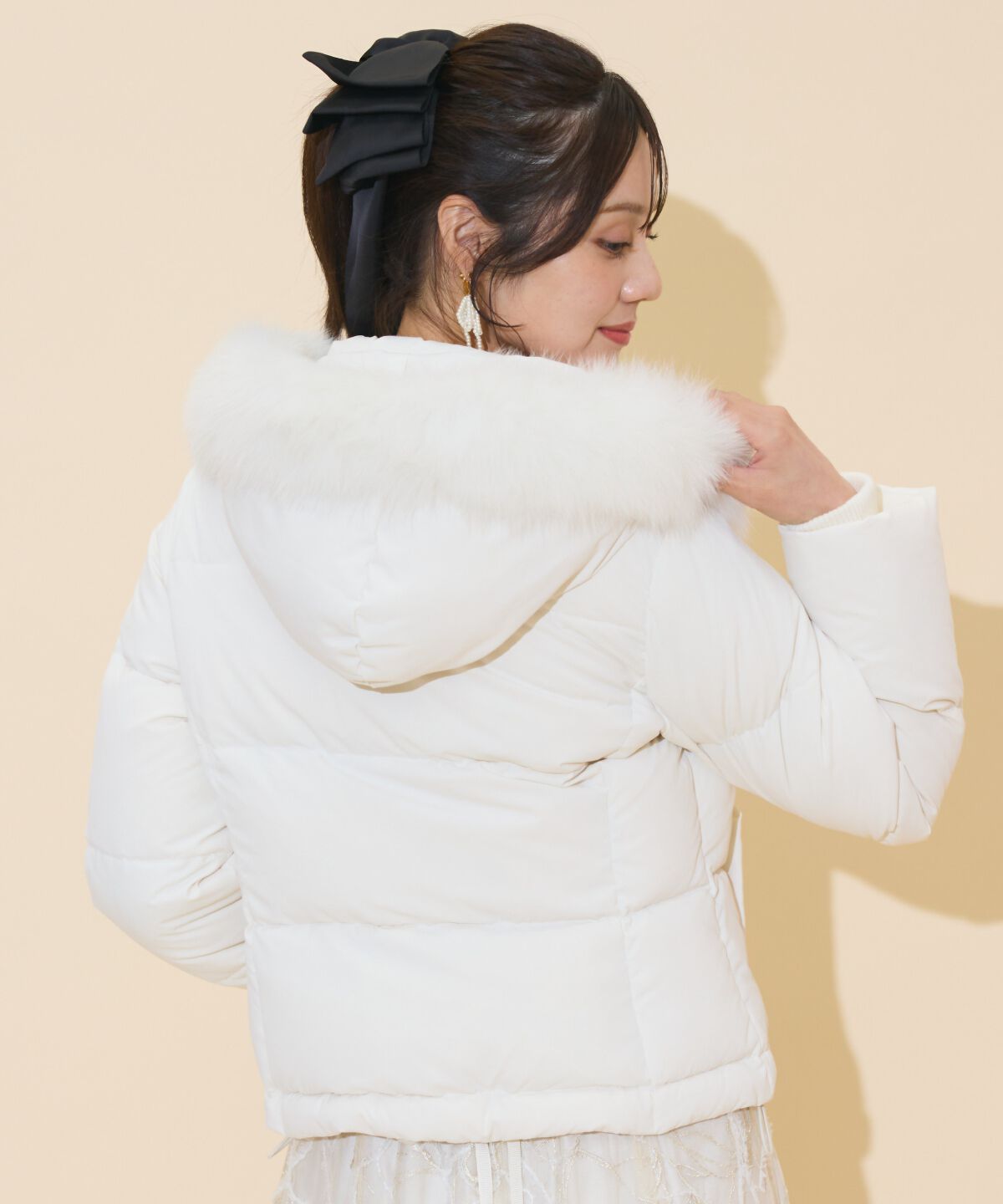 WILLSELECTION「ファー付きショートダウン」|ダウン|