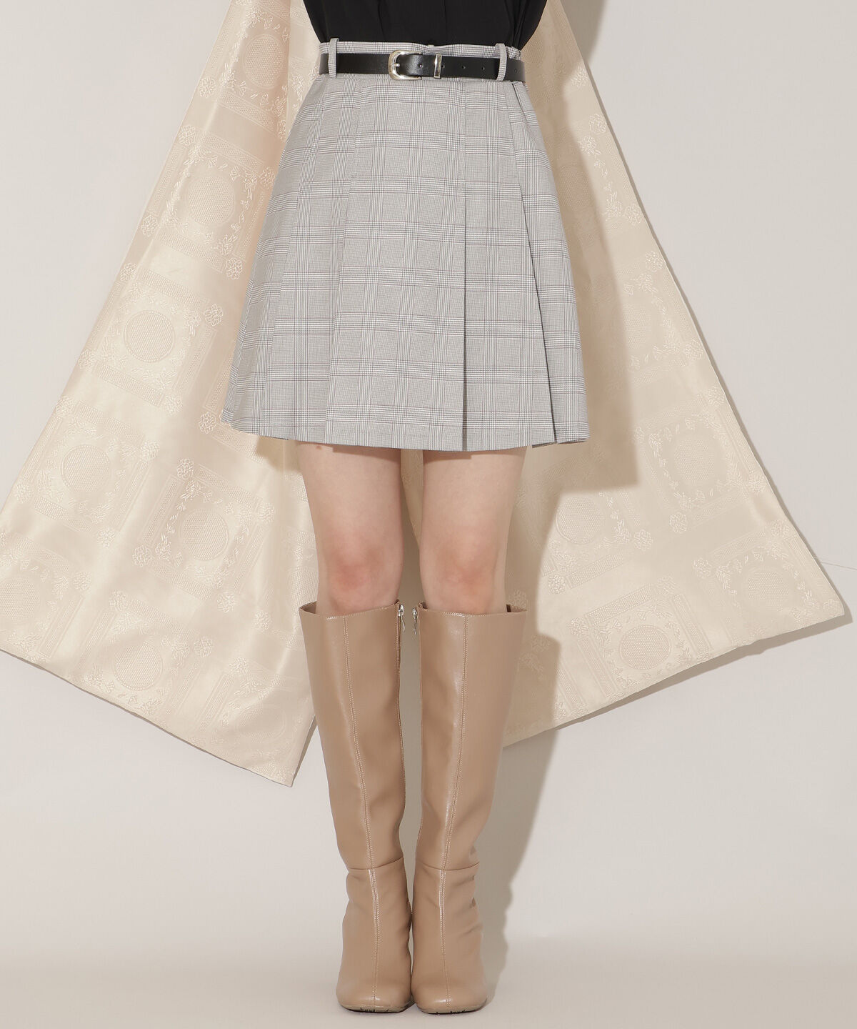 WILLSELECTION「ベルト付きプリーツミニスカート」|スカート|