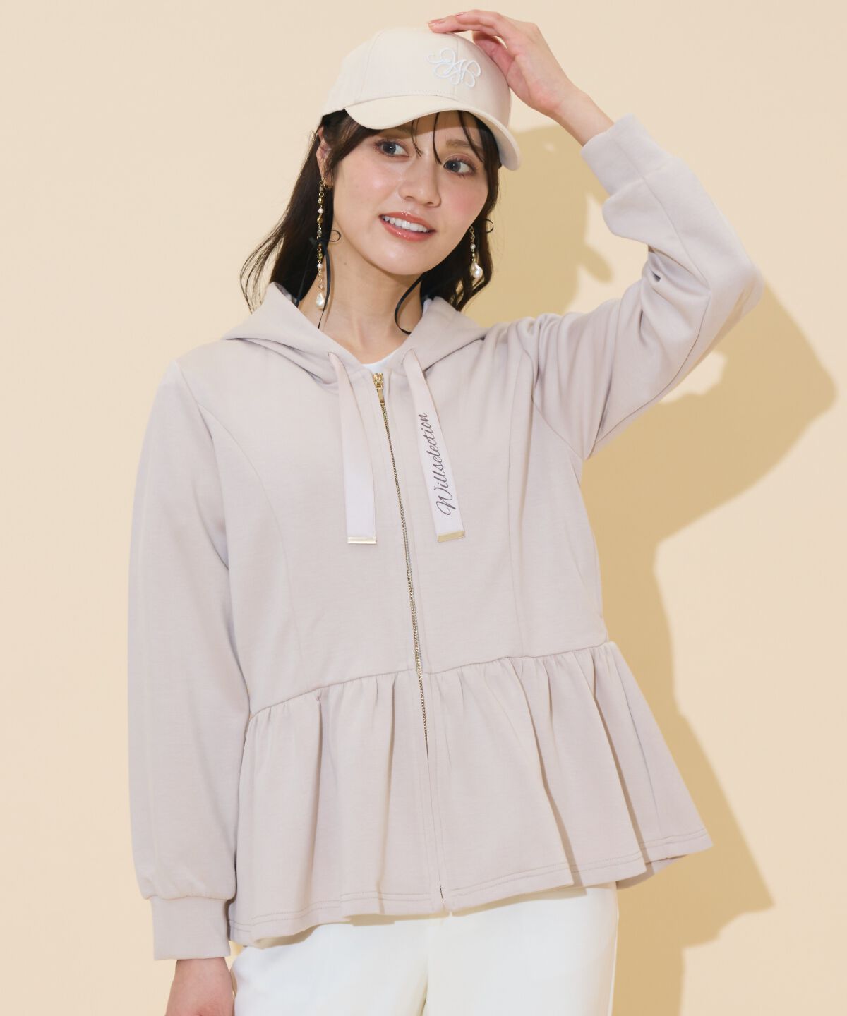 WILLSELECTION「ペプラムパーカー」|パーカー|