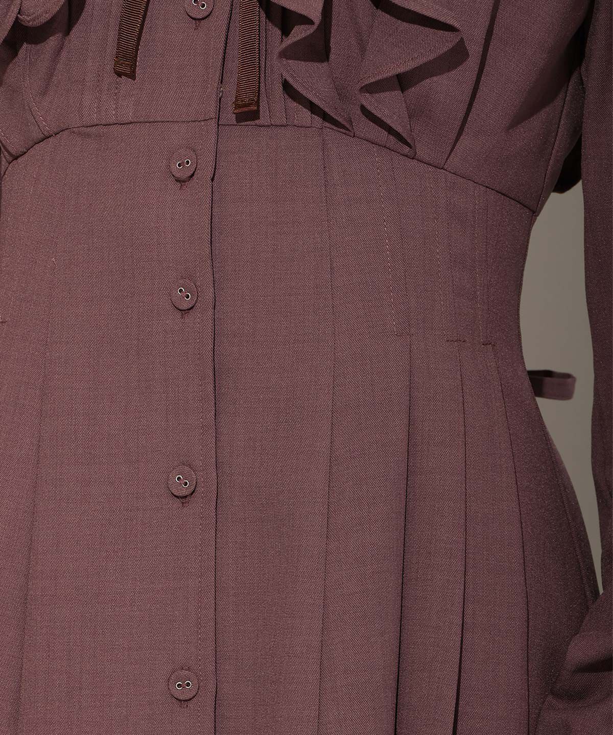 WILLSELECTION「ナローリボンフリルシャツワンピース」|ワンピース|