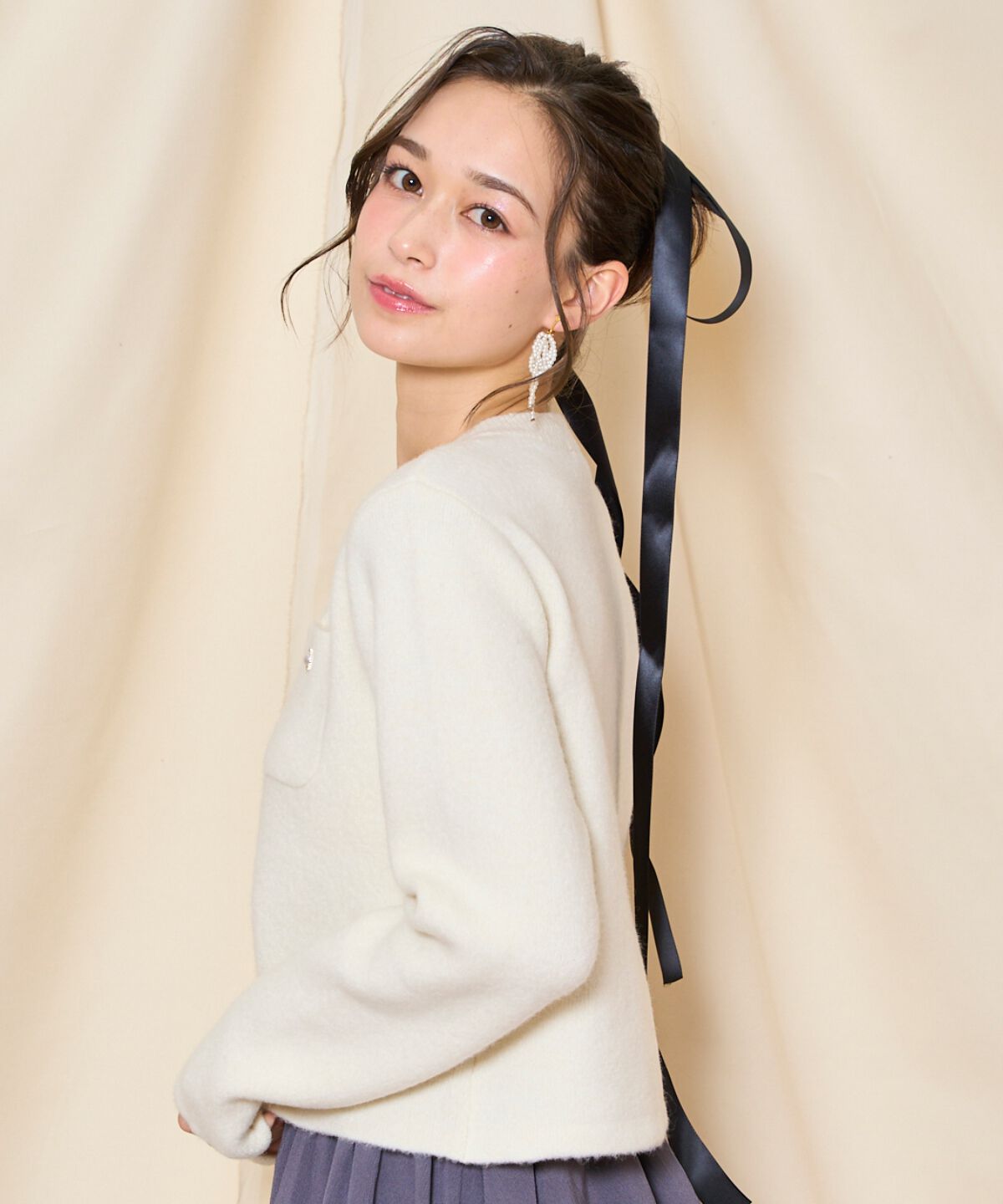 WILLSELECTION「モヘアライクニットジャケット」|カーディガン|