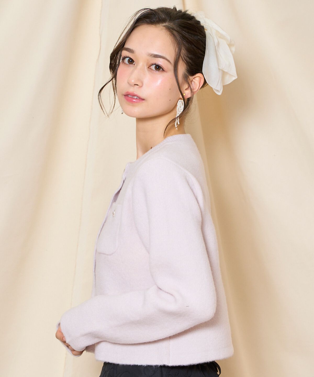 WILLSELECTION「モヘアライクニットジャケット」|カーディガン|