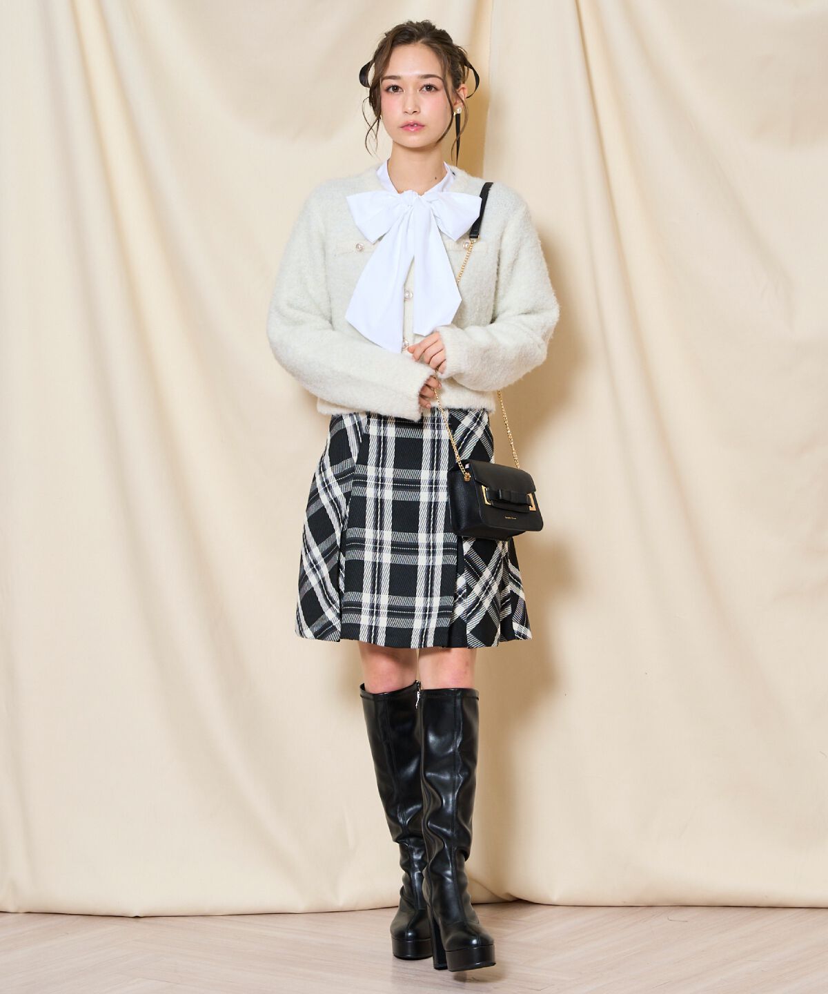 WILLSELECTION「ボックスタックミニスカート」|台形|