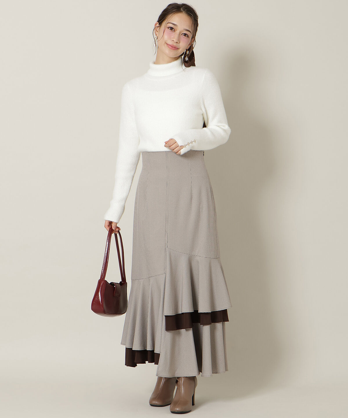 WILLSELECTION「FOXライクヤーンタートルネックプルオーバー」|ニット・セーター|