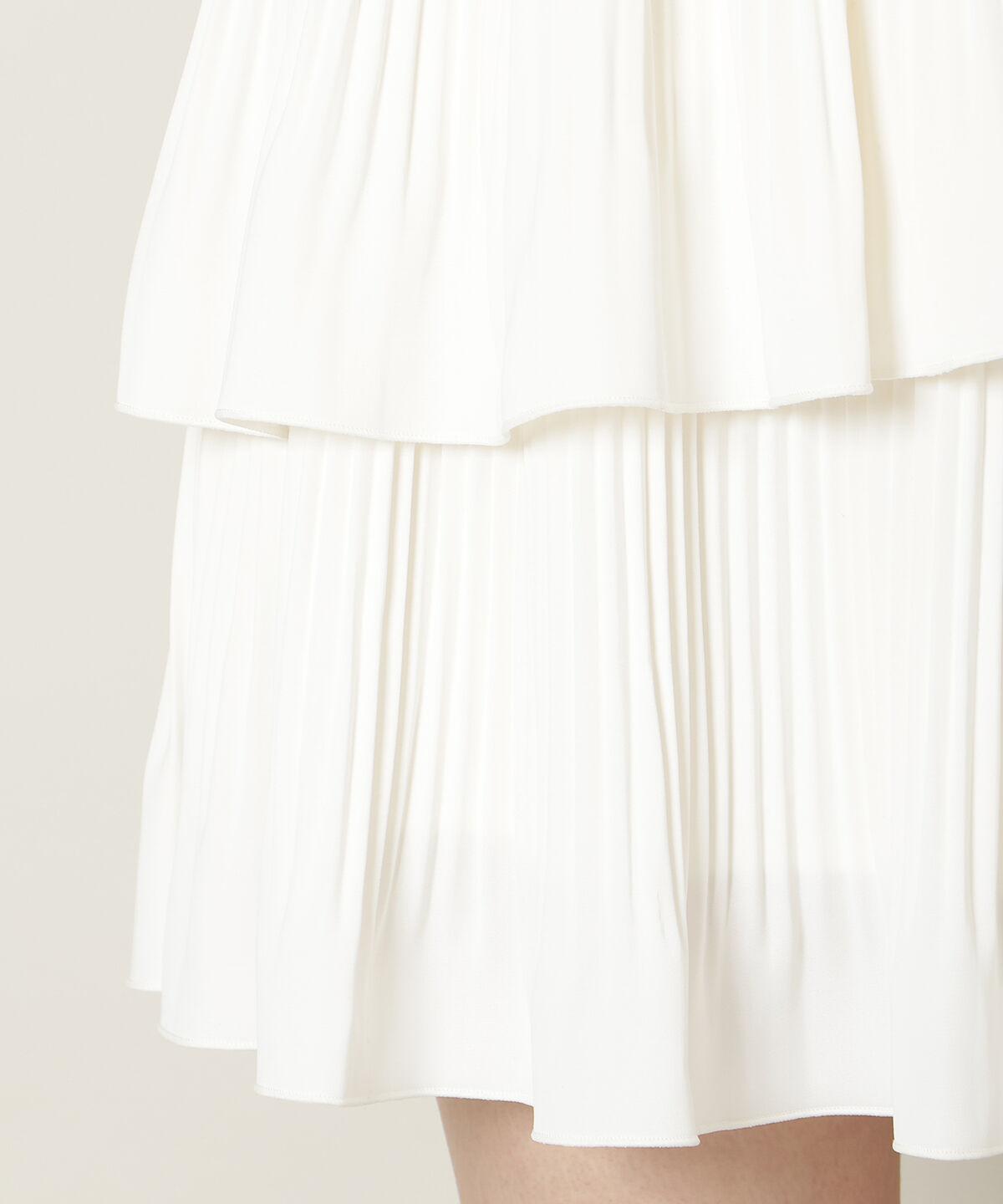 WILLSELECTION「プリーツティアードミニスカート」|フレア|