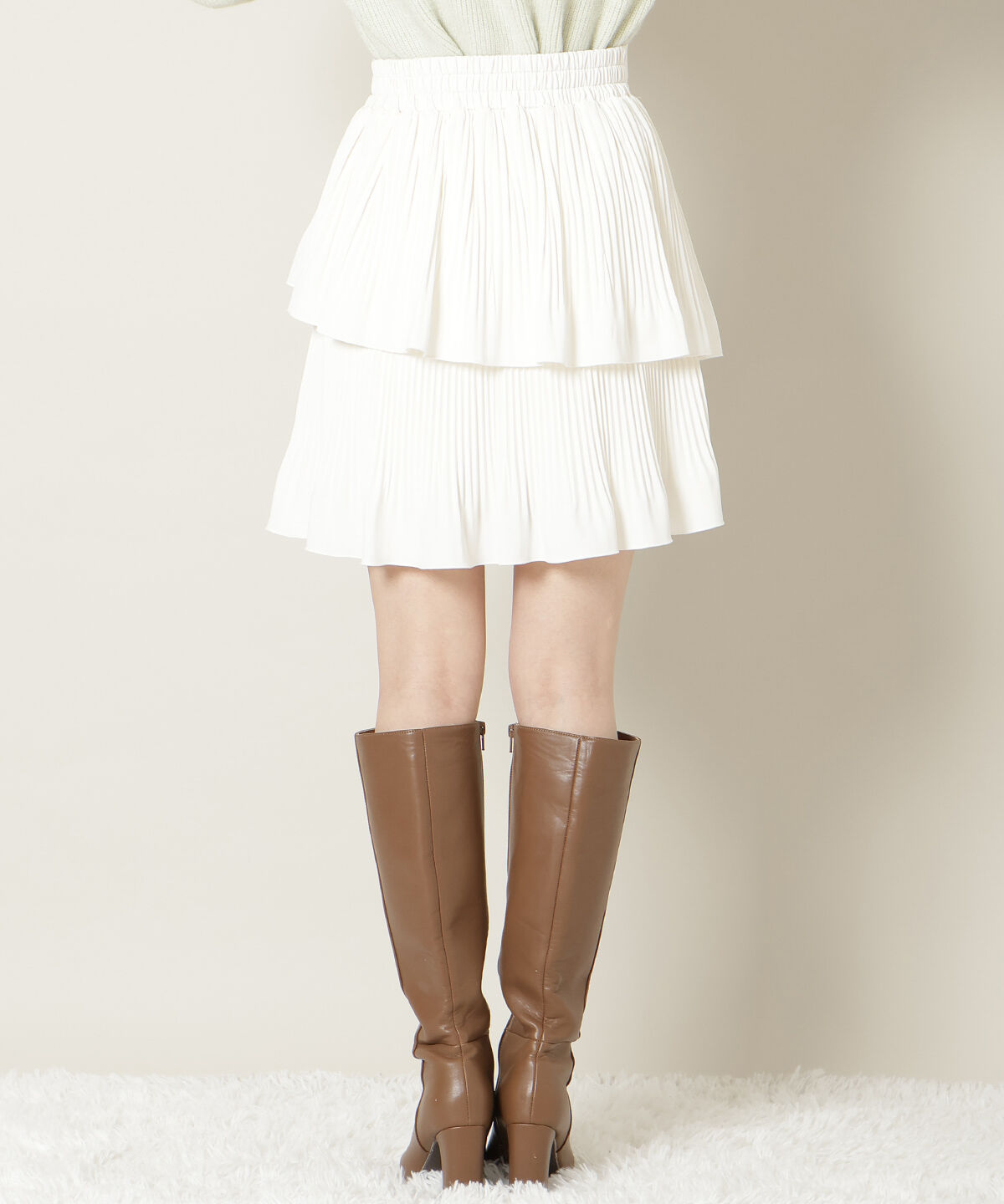 WILLSELECTION「プリーツティアードミニスカート」|フレア|