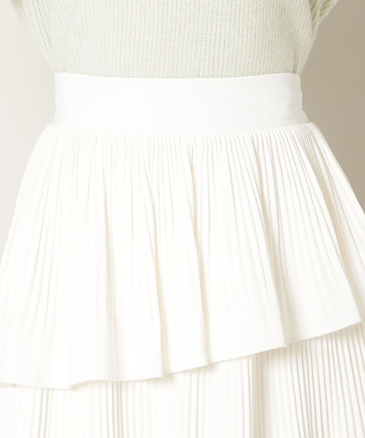 WILLSELECTION「プリーツティアードミニスカート」|フレア|