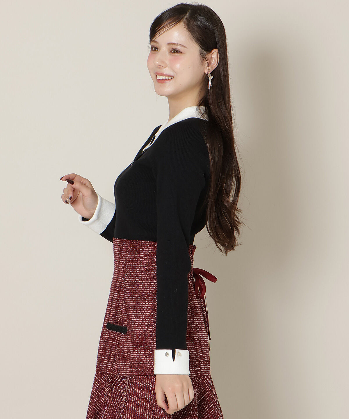 WILLSELECTION「ポロカラーリブニット」|ニット・セーター|