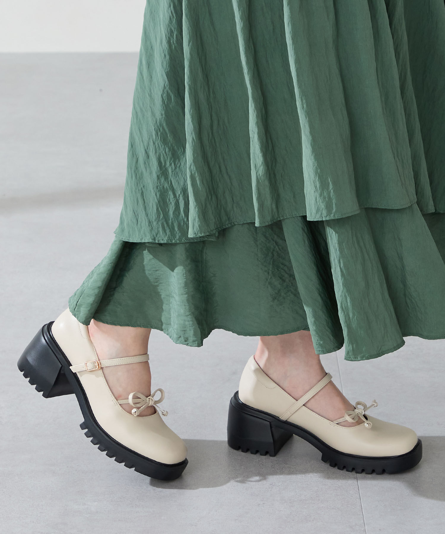 ORiental TRaffic「リボンストラップメリージェーンシューズ/51309」|パンプス|