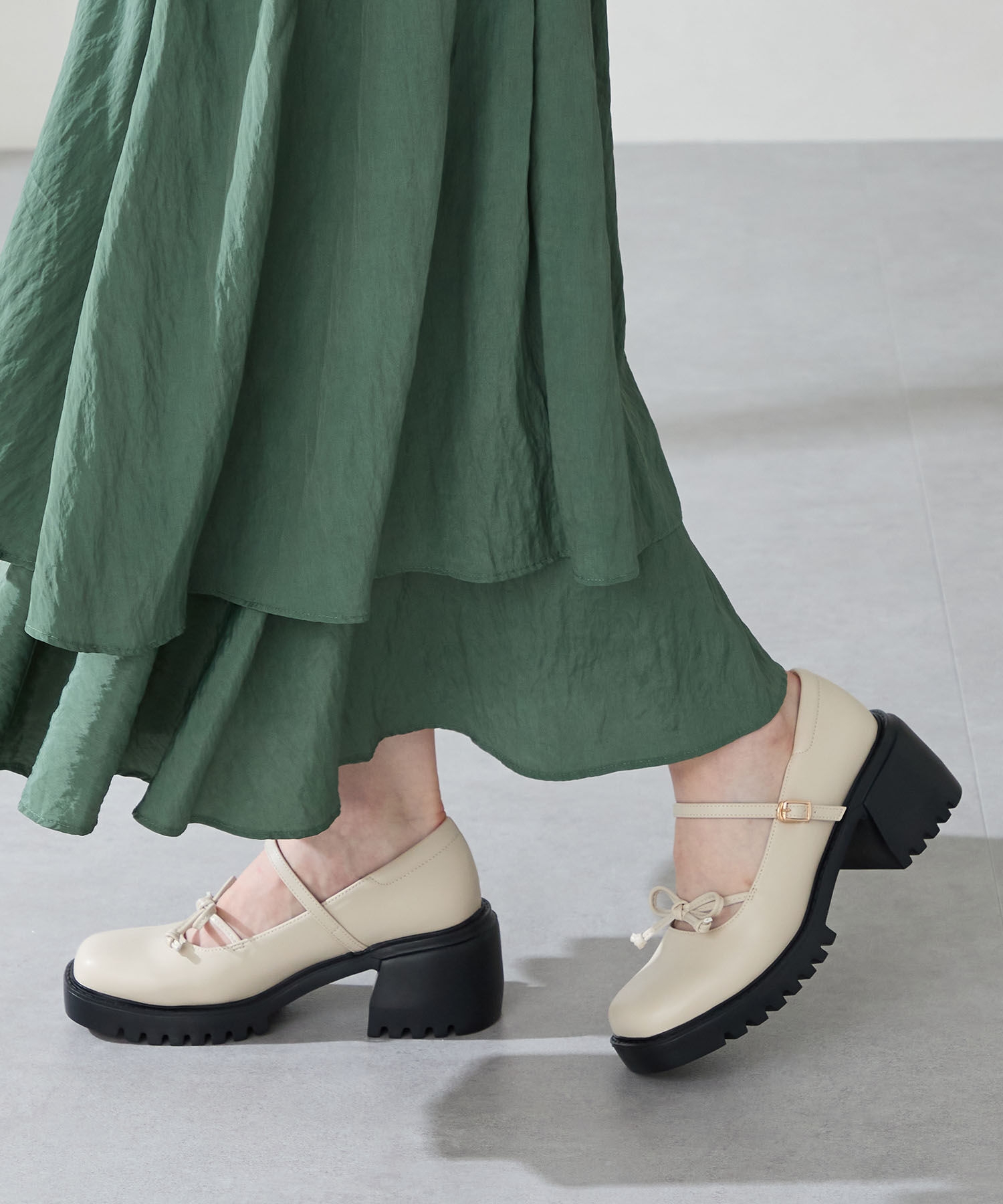 ORiental TRaffic「リボンストラップメリージェーンシューズ/51309」|パンプス|