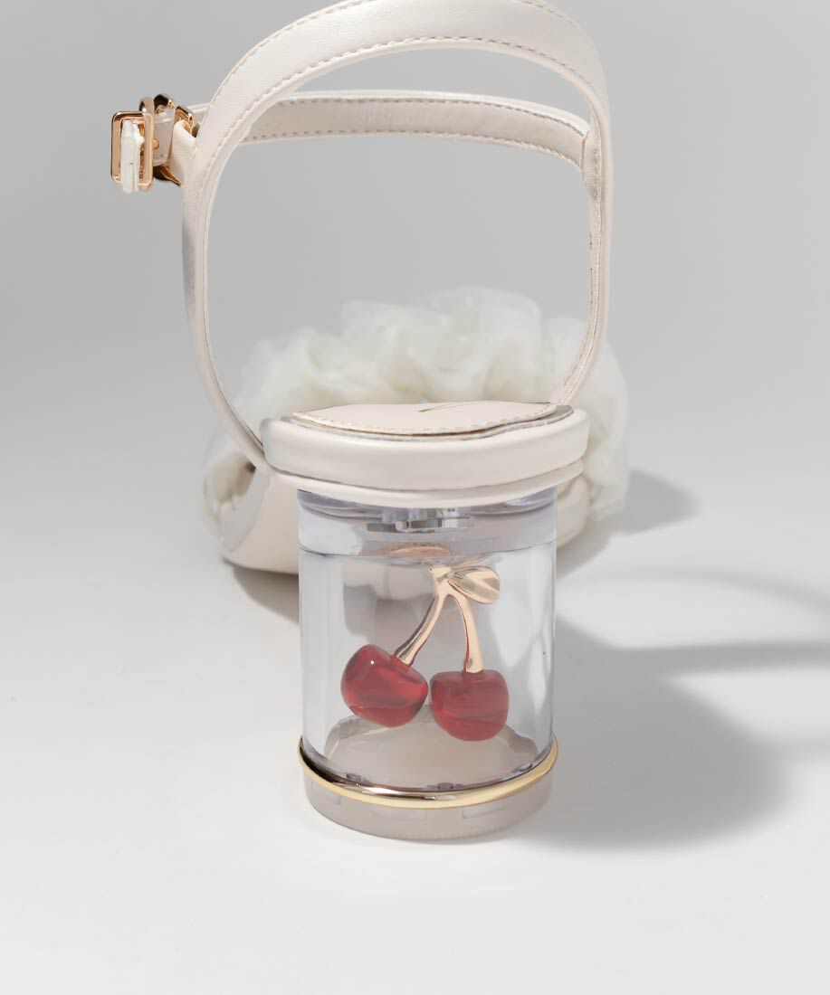  「チェリーヒールストラップサンダル」|サンダル|