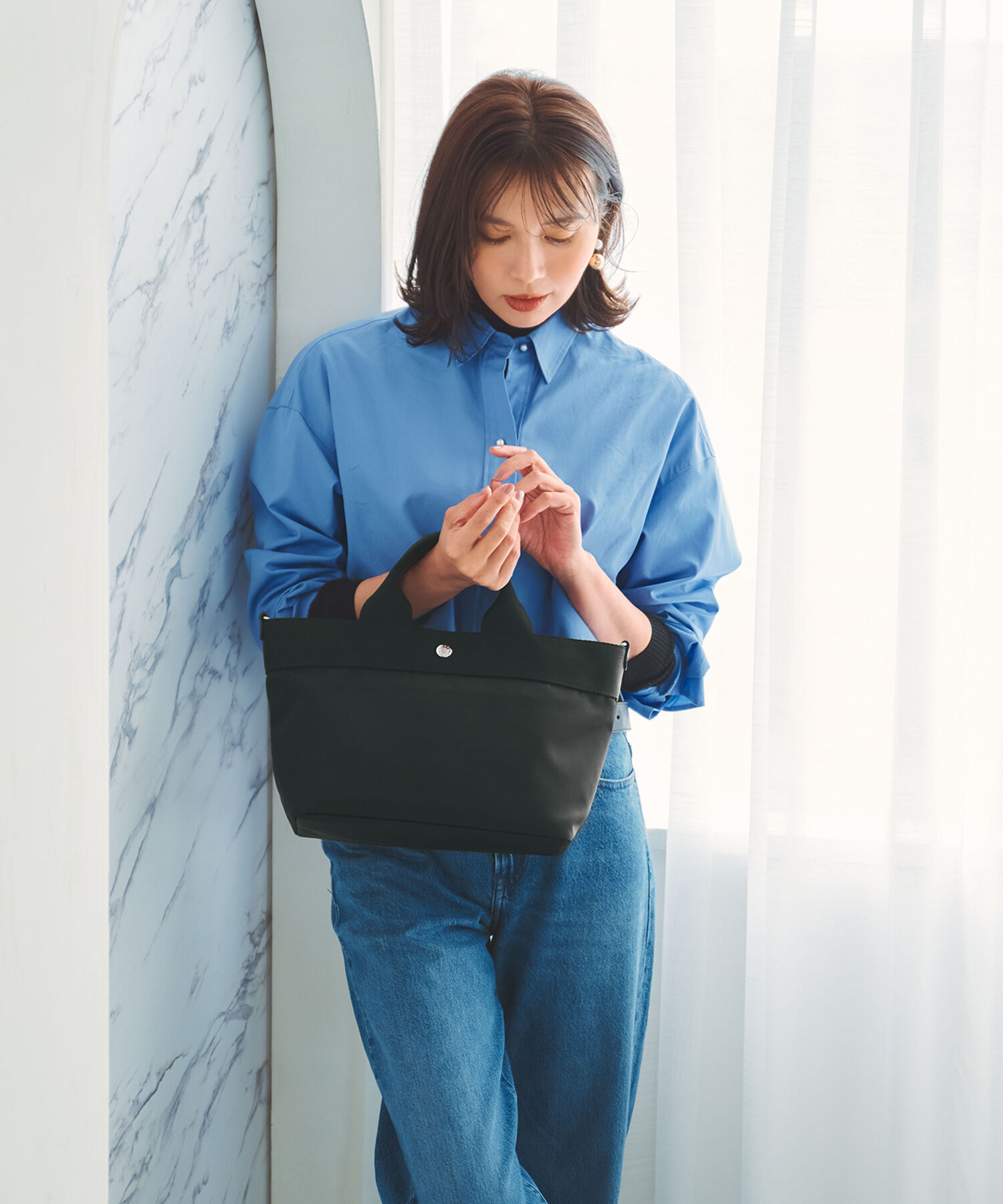 TOPKAPI BREATH「【Breath TOPKAPI sis】【WEB限定】ナイロン トート バッグ ショルダー付き 軽量 / RIPPLE リプル 」|トートバッグ|