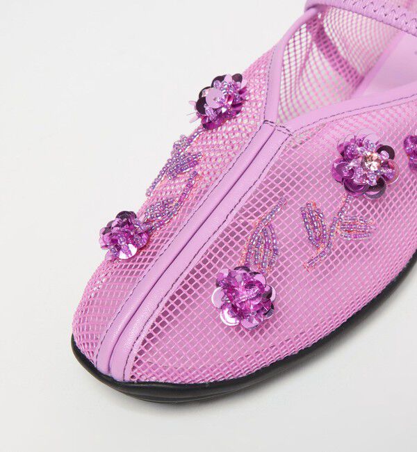 ODETTE E ODILE「＜SY＞ フラワーメッシュチャイナ フラット20&uarr;」|パンプス|