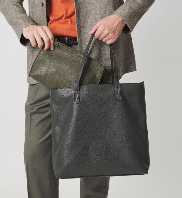 UNITED ARROWS「レザーライク ポーチ M」|その他|