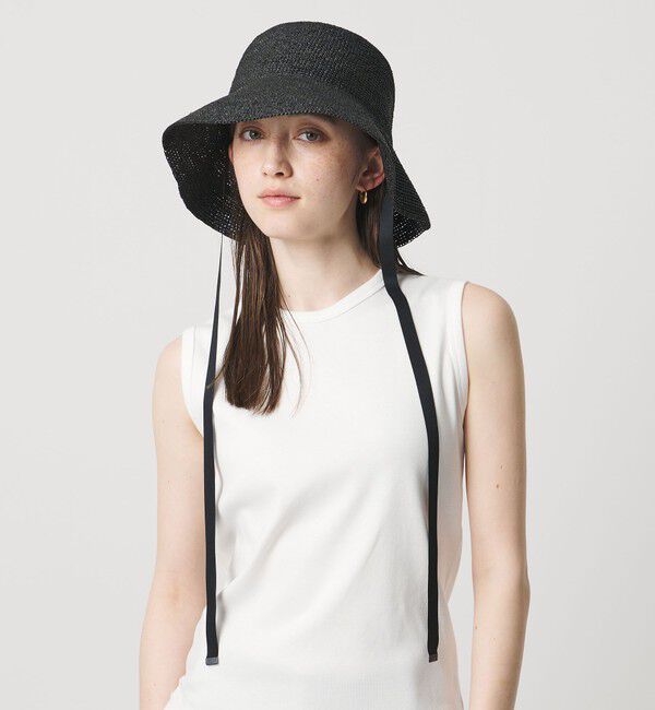UNITED ARROWS「ラフィア/リボン ハット UV」|ハット|