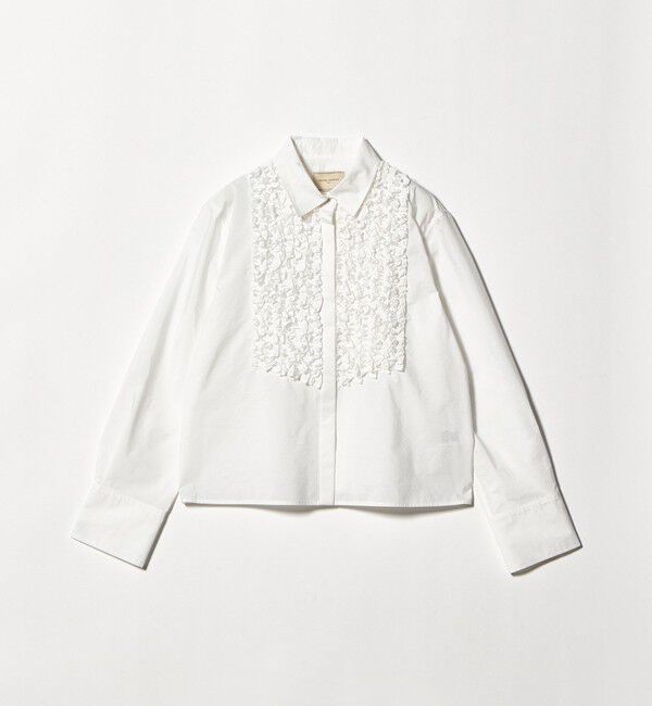 UNITED ARROWS「ファブリカ ミニフリル シャツ」|シャツ・ブラウス|OFF WHITE