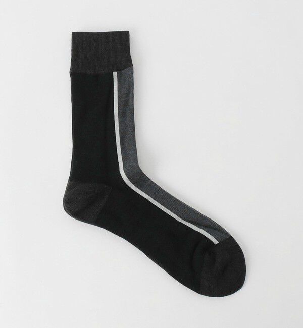 UNITED ARROWS green label relaxing「＜CHICSTOCKS＞センターライン ソックス」|ソックス|BLACK