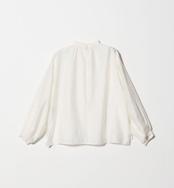 UNITED ARROWS green label relaxing「フェイクパール スタンドネック ブラウス」|シャツ・ブラウス|