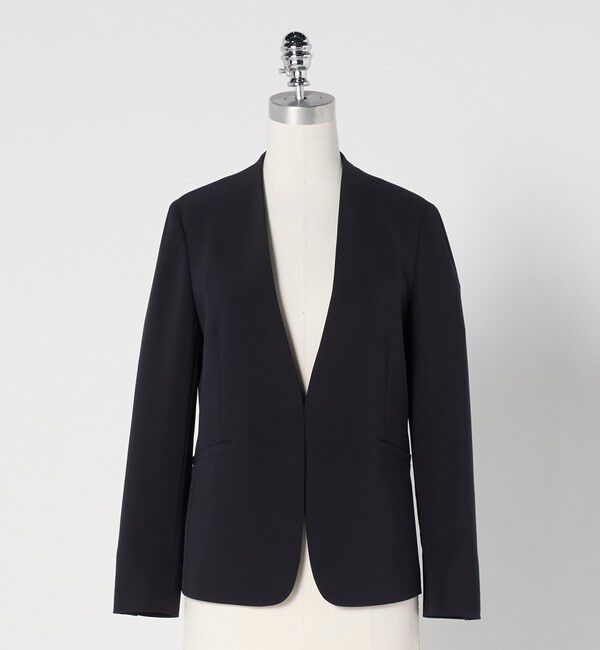 UNITED ARROWS green label relaxing「［size SHORTあり］パウドレ ノーラペル ジャケット ウォッシャブル ストレッチ」|ノーカラージャケット|