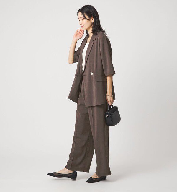 UNITED ARROWS green label relaxing「［size SHORT/TALLあり］シアーエア ワイド パンツ マシンウォッシャブル」|その他|