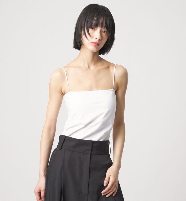 EMMEL REFINES「＜EMMEL REFINES＞EM カップツキ キャミソール」|Tシャツ・カットソー|WHITE