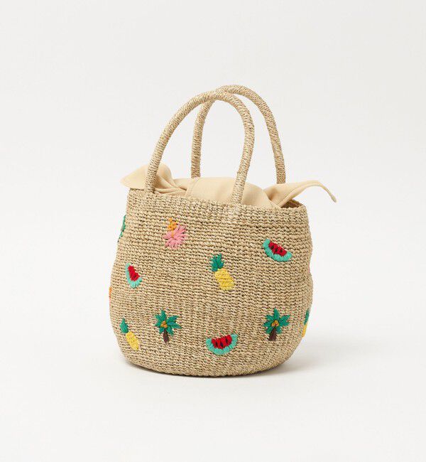 EMMEL REFINES「＜The Bagmati＞シシュウ カゴバッグ＜ Select by EMMEL REFINES ＞」|かごバッグ|