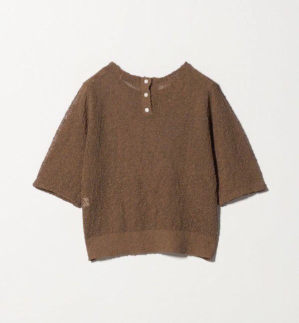 UNITED ARROWS green label relaxing「ノットヤーン ショートスリーブ プルオーバー ウォッシャブル」|ニット・セーター|