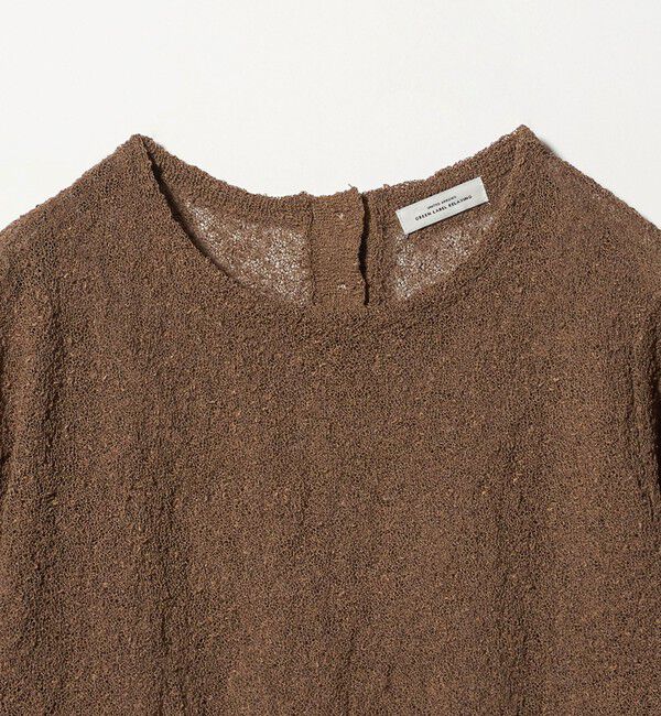 UNITED ARROWS green label relaxing「ノットヤーン ショートスリーブ プルオーバー ウォッシャブル」|ニット・セーター|