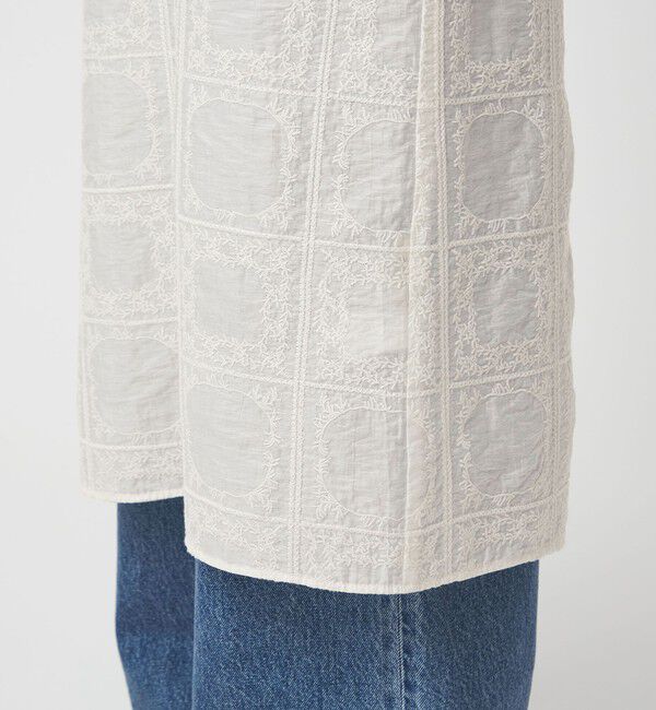 UNITED ARROWS green label relaxing「シアー クロス ステッチ ワンピース」|ワンピース|