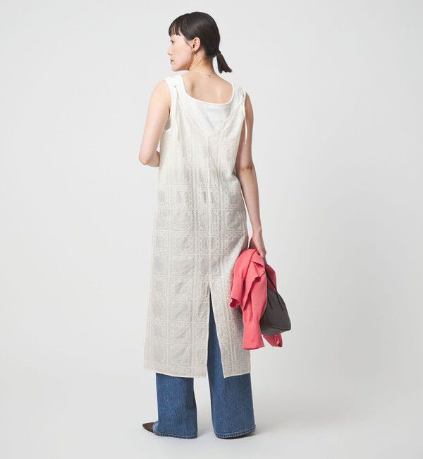 UNITED ARROWS green label relaxing「シアー クロス ステッチ ワンピース」|ワンピース|