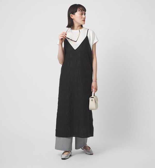 UNITED ARROWS green label relaxing「シアー クロス ステッチ ワンピース」|ワンピース|