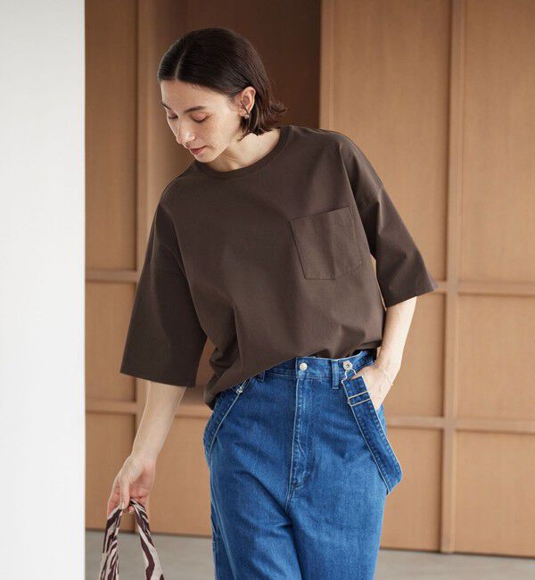 BEAUTY&YOUTH UNITED ARROWS「ドルマンスリーブ ポケット Tシャツ 接触冷感」|Tシャツ・カットソー|