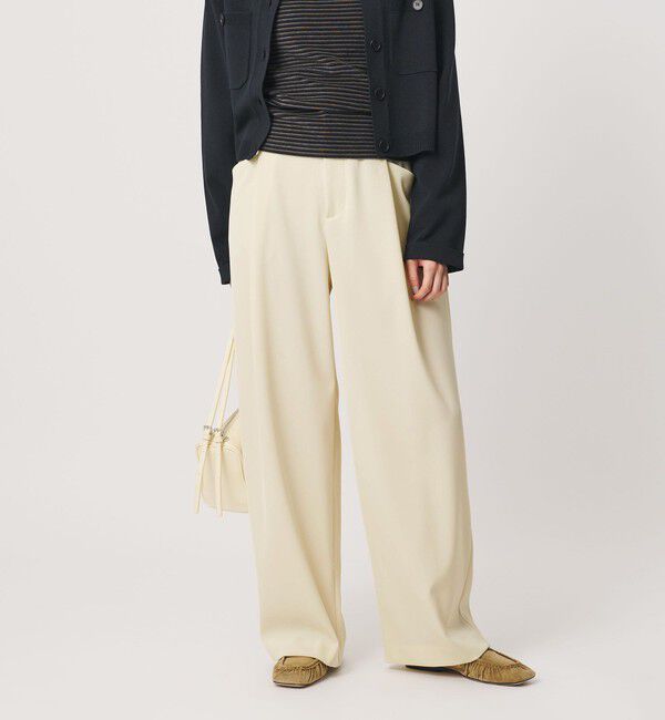 BEAUTY&YOUTH UNITED ARROWS「ポリエステルブレンド ツイルバックゴムパンツ」|スラックス|