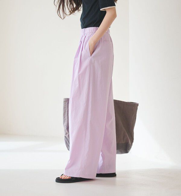 BEAUTY&YOUTH UNITED ARROWS「ナイロンコットン ワイドタックパンツ ウォッシャブル」|その他|