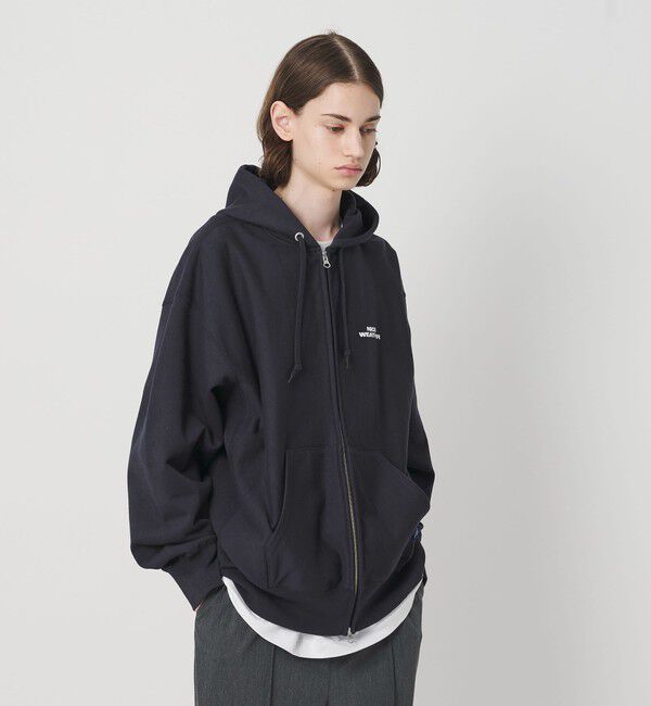 NICE WEATHER「＜NICE WEATHER＞ロゴスウェット ジップパーカ 2」|パーカー|