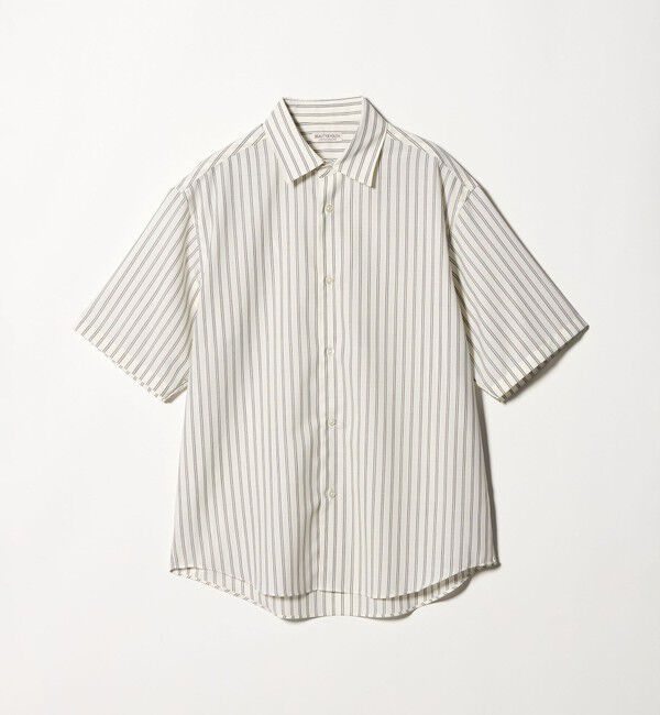 BEAUTY&YOUTH UNITED ARROWS「尾州 ストライプ レギュラー ショートスリーブ シャツ GRANDE TAPERD型 ウォッシャブル MADE IN JAPAN」|シャツ・ブラウス|
