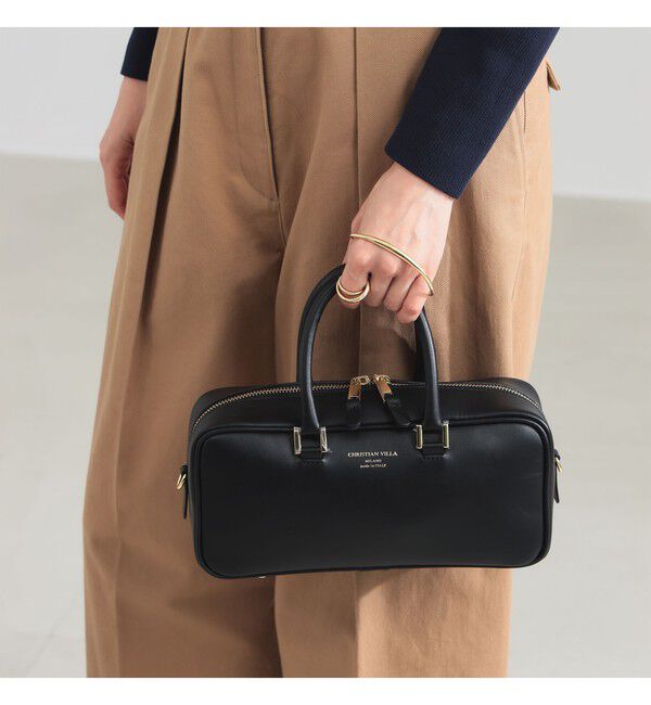 Demi-Luxe BEAMS 「CHRISTIAN VILLA / ワイド スクエア ボストン バッグ」|トートバッグ|