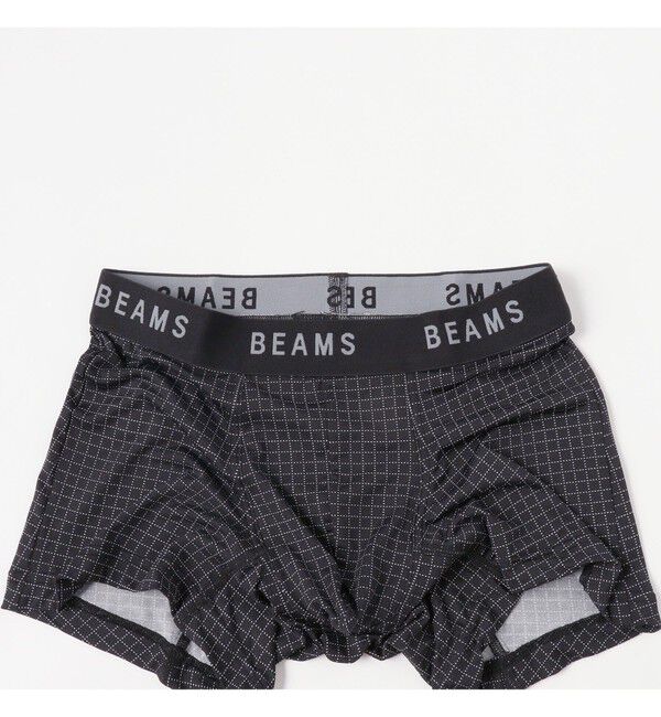 BEAMS「マイクログリッド ボクサーパンツ」|インナー|