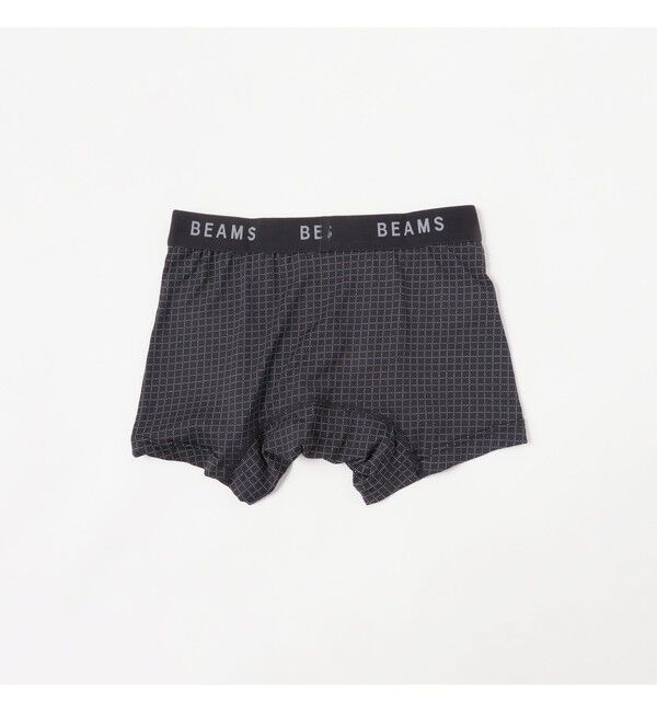 BEAMS「マイクログリッド ボクサーパンツ」|インナー|