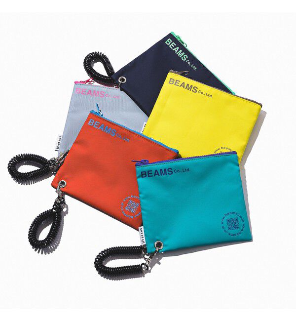 BEAMS「bPr BEAMS / ターポリン ロゴ ポーチ S」|ポーチ|