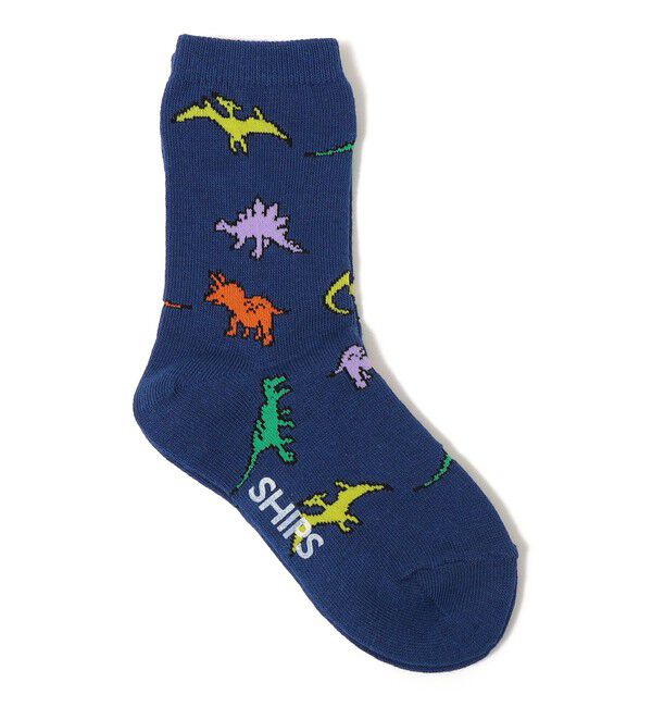 SHIPS KIDS「SHIPS KIDS:ダイナソー ソックス」|ソックス|ネイビー