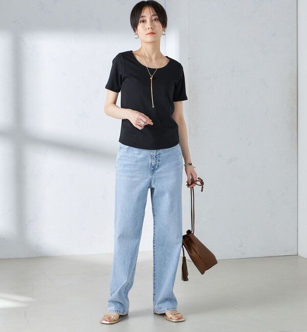 SHIPS for women「〈手洗い可能〉綿 SORONA クルーネック TEE◇」|Tシャツ・カットソー|