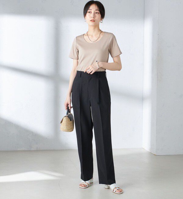 SHIPS for women「〈手洗い可能〉綿 SORONA クルーネック TEE◇」|Tシャツ・カットソー|