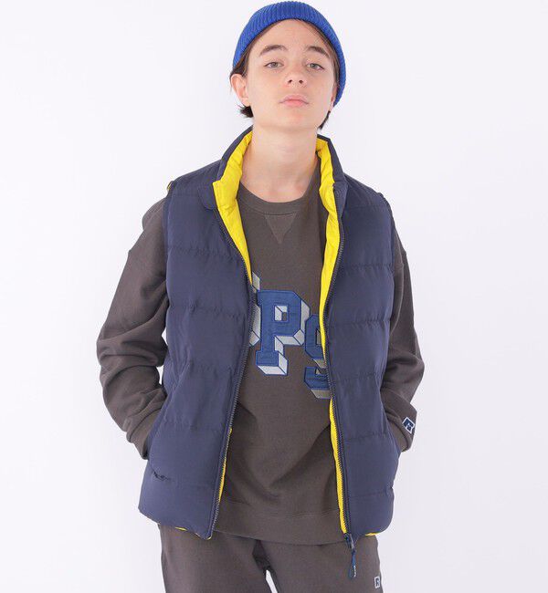 SHIPS KIDS「SHIPS KIDS:145～160cm / リサイクル ダウン ベスト」|ダウンベスト・ベスト|