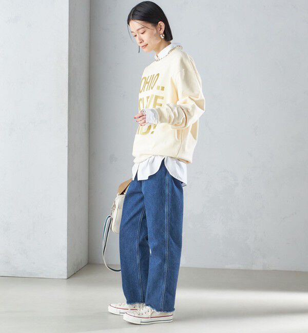 SHIPS for women「【SHIPS別注】Odub:〈手洗い可能〉メタリック ロゴ スウェット 24SS ◇」|スウェット・ジャージ|