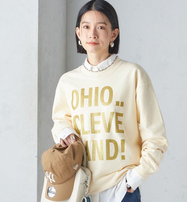 SHIPS for women「【SHIPS別注】Odub:〈手洗い可能〉メタリック ロゴ スウェット 24SS ◇」|スウェット・ジャージ|